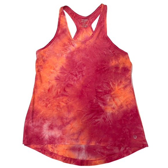 Vogo Athletica Tank Top‎ Racerback Tie Dye Pink Orange Women's Medium Activewear - Picture 1 of 6